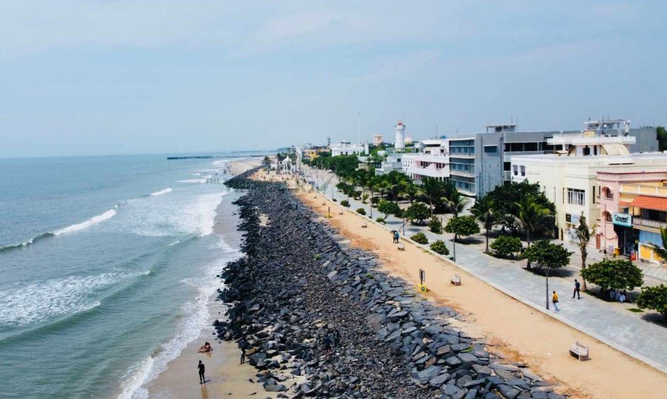 Promenade Beach, Pondicherry, India